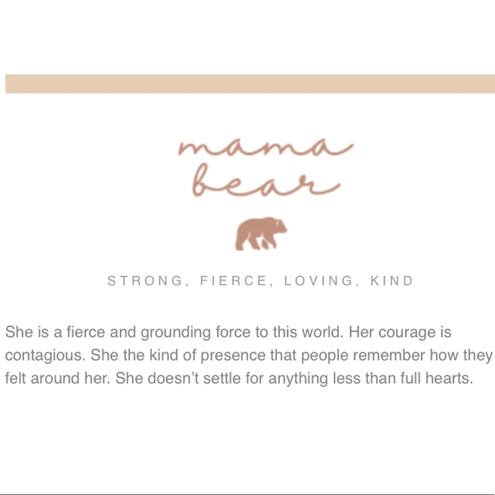 Mother Bear Minimalist Boho Gift Charm Necklace - Picture 5 of 11